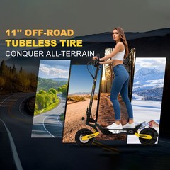 Electric Scooter for Adults 30MPH 40Miles 48V23.4AH Foldable Off-road Escooter