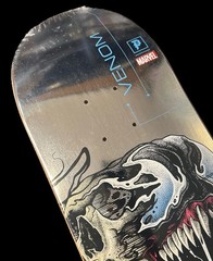 RARE Venom Marvel Primitive Skateboard Deck 8.125 Sealed Silver Paul Jackson NEW