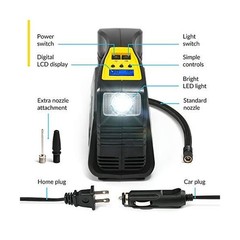 Kensun AC/DC Digital Tire Inflator for Car 12V DC and Home 110V AC … Fast Ship