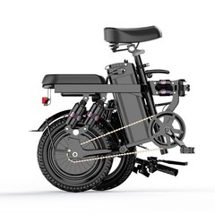 mini folding e bike 14 inch 2 seat person 400w power full suspension long range
