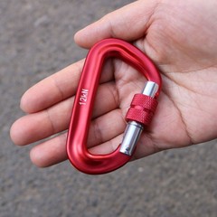 4Pack 12KN Screw Lock Carabiner Rock Climbing Heavy Duty Spring Hook for Camping