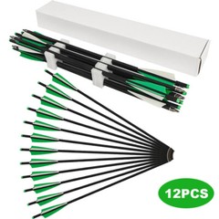 12x 20 inch Crossbow Bolts Carbon Arrows Half Moon Nock OD8.8mm Archery Hunting