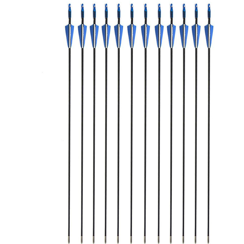30/40LBS Archery Fiberglass Arrows Practice Target 31″ Bow Shoot Hunt archery