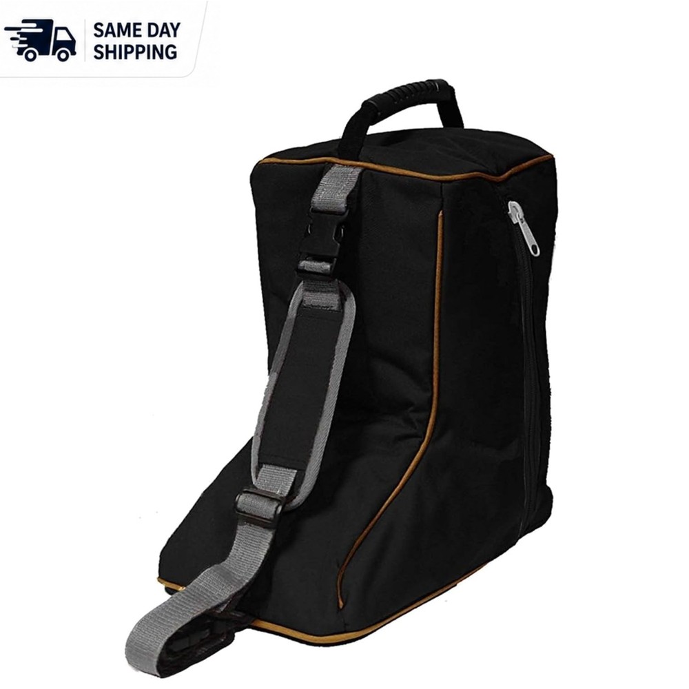 Nylon Padded Western Boot Bag with Rubber Grip for Equestrian Travel