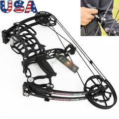 Archery Compound Bow Kit 30-60lbs Dual-use Short Axis Hunting Target RHLH