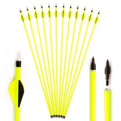 12pcs 30″ Carbon Arrows Spine 500 OD7.8mm Archery Compound Recurve Bow Hunting