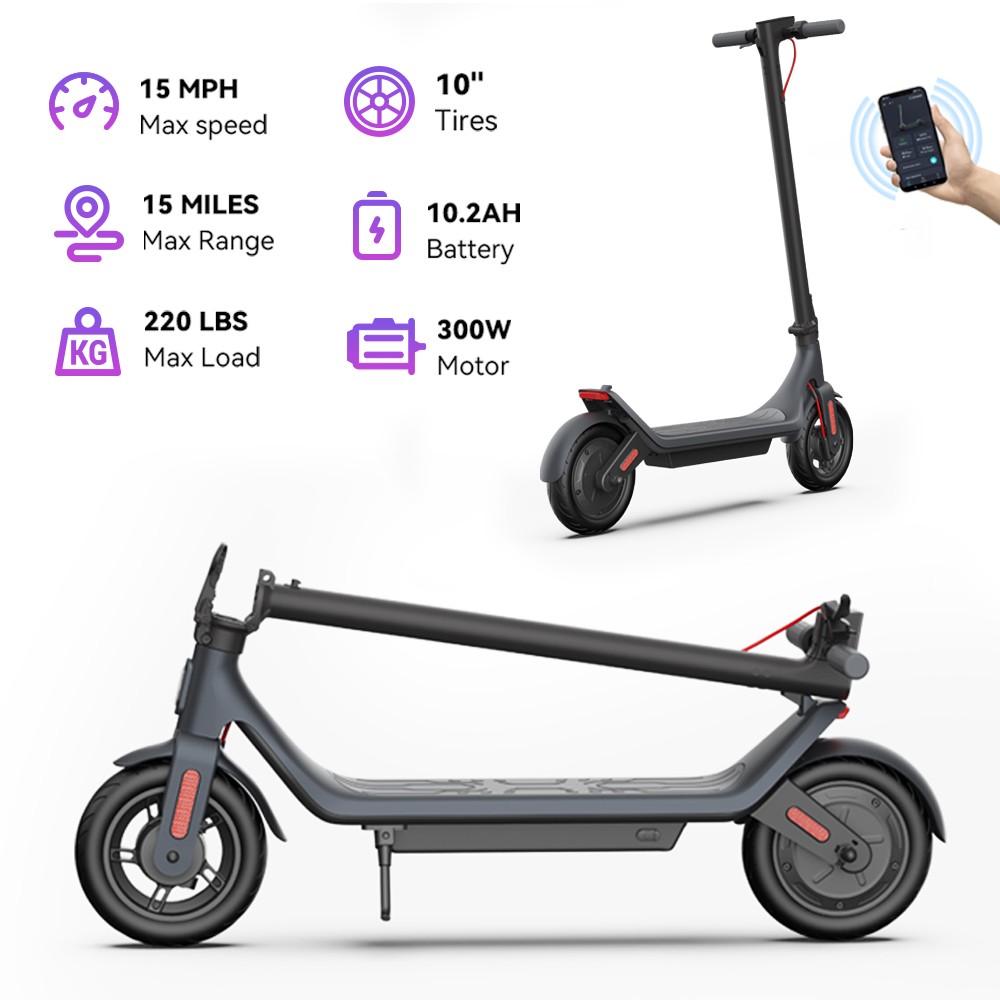 Megawheels A6L ECO 350W Motor 10 Inch Tires 19 Miles Range City Commuter