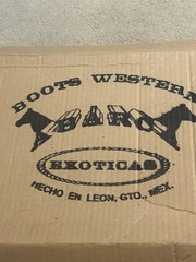 Exotico Black Leather Western Cowboy Boots Pointed Toe with Metal Toe Tips