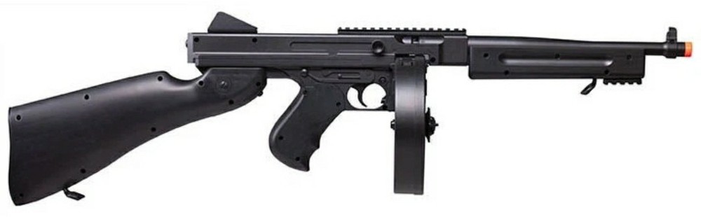 Game Face GFSMG(black)Electric full/semi-auto submachine «Tommy» Gun