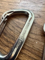 BLACK DIAMOND Neutrino Wiregate Carabiner Lot x4 Silver Trad Climbing Rack Set
