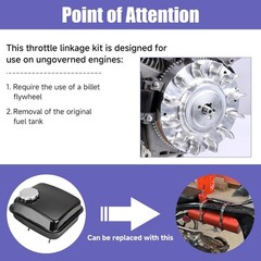 Throttle Plate Linkage Bracket Kit For Predator 212cc GX160 CT200U KT196 Go Kart