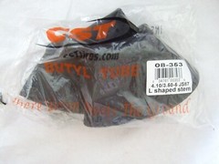 CST 4.10/3.50-5 TUBE with JS87 L-Stem 90 degree, Rotary Corp part # 08-353