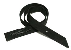 Tie Strap Cinch Double Ply Nylon Black with Punched Holes New Free Shipping