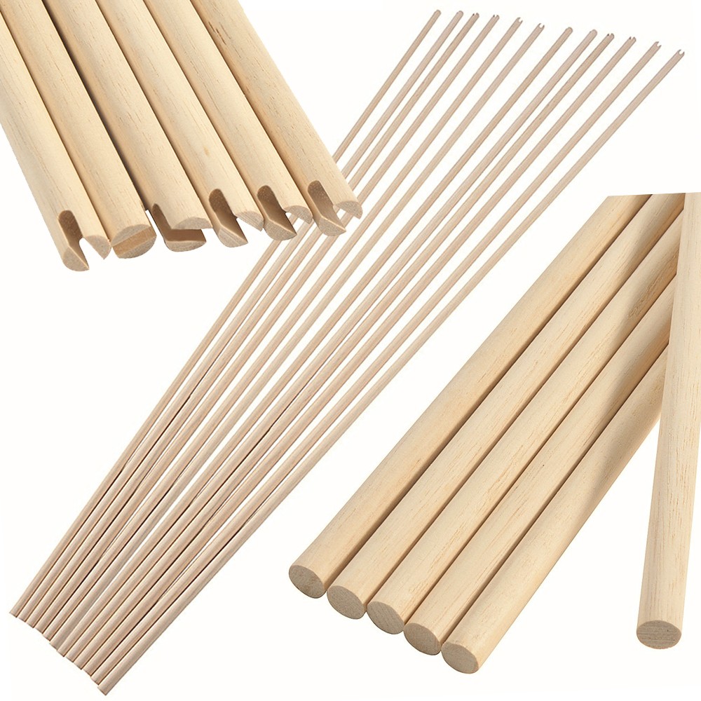 Archery Wooden Arrow Shaft 80cm Self-nock 8mm 8.5/ 9mm Wood Handmade Hunting DIY