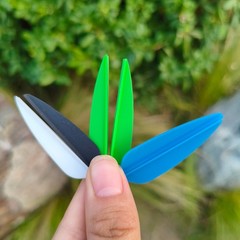 50pcs 1.75″ Arrow Rubber Vanes Wings Target Archery Shooting Archery Shaft DIY