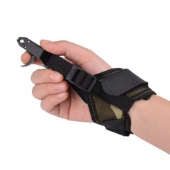 1X Compound Bow Caliper Release Aid Trigger Wrist Strap Archery Accessories Camo