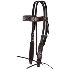 CIRCLE Y 5/8in Southwestern Beaded Browband Headstall (X0216-600V)