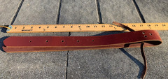 OFF BILLET for Western Horse Saddle, Front Cinch Strap, Brown Leather