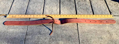 OFF BILLET for Western Horse Saddle, Front Cinch Strap, Brown Leather