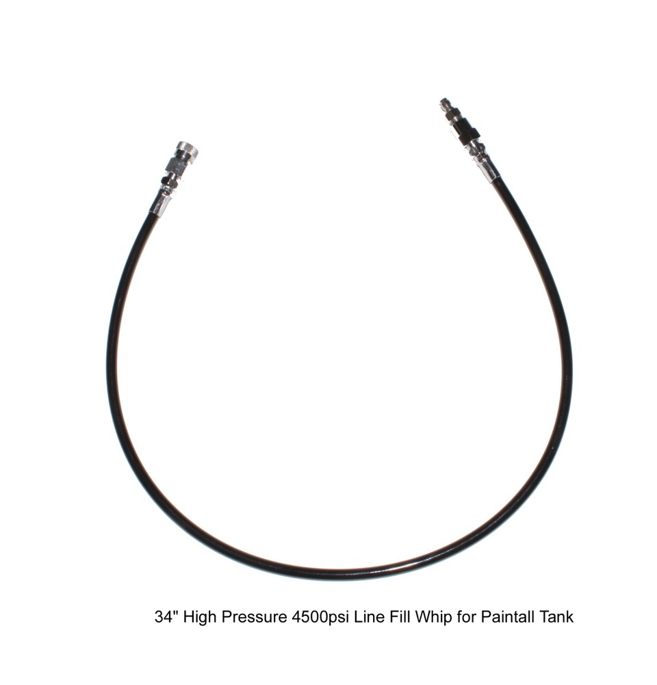 TAC Paintball 34″ In Flight Fill Whip 3000psi 4500psi HPA Tank