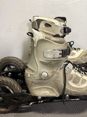 PowerSlide Nordic Trainer XC 150 Off Road Skate Ski Roller Blades Sz 10 mens