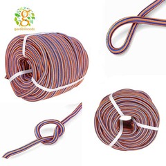 1/2″×100′ 12 Strand Braided Rope (Blue, Orange) Tensile Strength 8000 Pounds