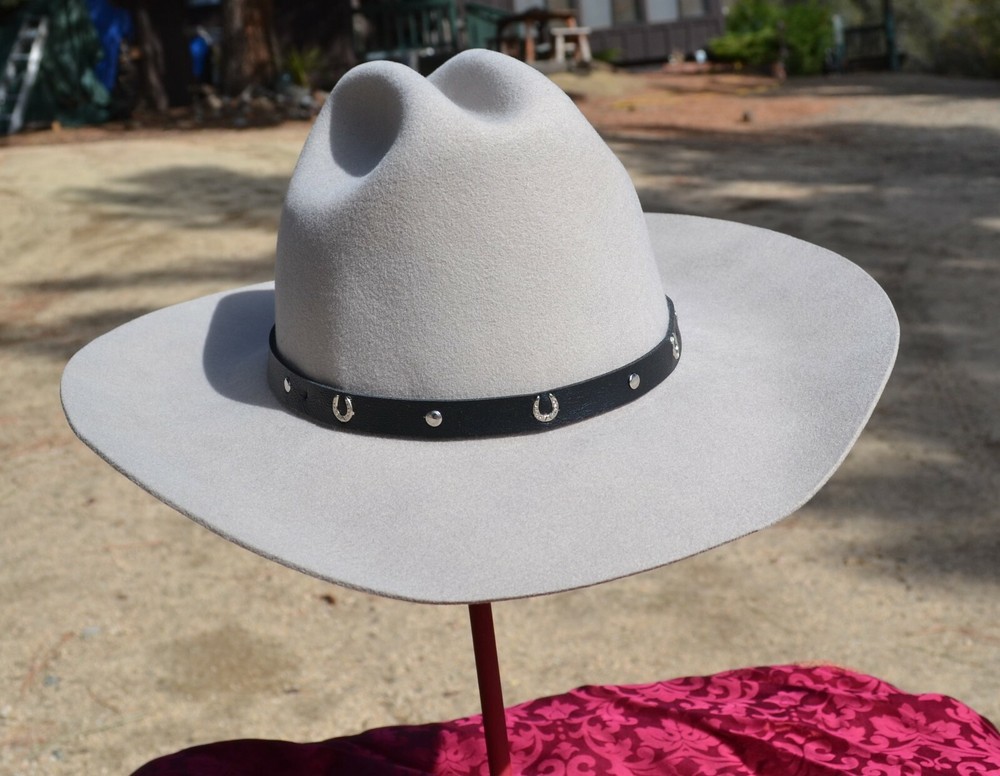 Renegade Youth Felt Cowboy Hat 3.5″ Brim, Cattleman -Silver Grey – One Size #239