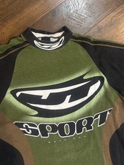 Vintage JT Sport Racing RAVE 600 Jersey – Green Gray SIZE LARGE
