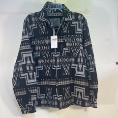 VIEWON Aztec Southwest Shacket Unisex S Cotton Blend Button Up Retro Western