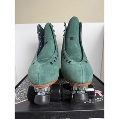 Moonlight Roller Moon Boot Emerald City Green Suede Quad Roller Skates Mens 12
