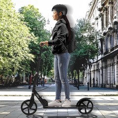 HALO Rise Above Supreme Big Wheel (8″) Scooter – Black – Adults and Kids