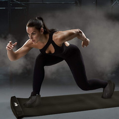 Yes4All Slide Board – Workout Board with Carrying Bag and Shoe Booties Included
