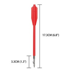 6pcs 6.8″in Plastic Hunting Fishing Bolts Arrows for 50-80 lbs Pistol Crossbow