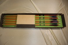 Ben Pearson Vintage Archery Hunting Arrows For Recurve/Long Bow – 6 Arrows