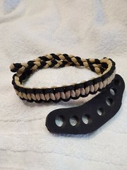 Archery Bone & black Bling Sling bow wrist strap FREE SHIP Mathews Hoyt