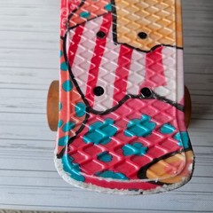 Unbranded Penny Cruiser Skateboard Unisex OS Multi Color Pop Art Graphic Lights