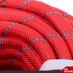 1/2in × 125ft Double Braided Polyester Rope Breaking Strength 8400 Pounds Red