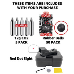 Umarex TR50 Paintball Marker w/ Red Dot Sight, Rubber Balls & CO2 (2292176) GEN2