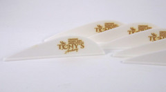 2.5″ Vanes Tonys All New Super Wave Archery Vanes White 50PK TNYSWV3343B