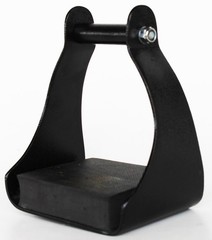 Challenger 6″ Aluminum Endurance Stirrups Lightweight Black Trail Riding Stirrup