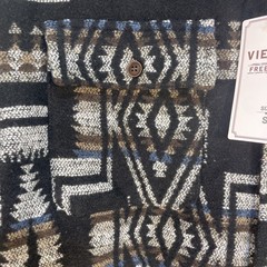 VIEWON Aztec Southwest Shacket Unisex S Cotton Blend Button Up Retro Western