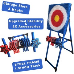 Axe Throwing Target Game Set Indoor Outdoor Kids Family Toss Toys Ninja Stars