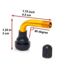 2 PCS Valve stem Tubeless Tire PVR 50 Bent 90 Degree for Electric scooter F