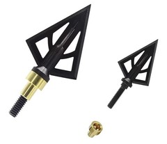 Broadheads Fixed Blade One-pc 100/125 Grain 1″ Cut Hunting Crossbow Arrowtip