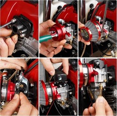 15mm Carburetor Upgrade Kit Air Filter Set Compatible with 2 Stroke 43cc 47cc…