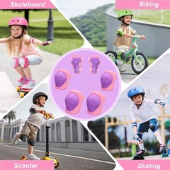 Kids Protective Gear Set, Knee Pads for Kids 3-10Years Toddler Knee and Elbow…