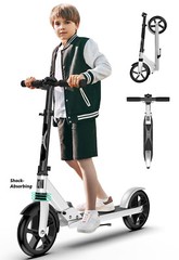 Adjustable Kick Scooter for Adults Teens Kid Foldable Scooter 7.9IN Big Wheels
