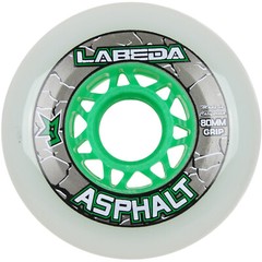 Labeda Asphalt Outdoor Inline Roller Hockey Wheels 80mm White 83A Outdoor Single