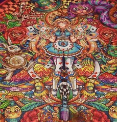 New Disc Golf Towel. Alice in Wonderland 20″ x 18″
