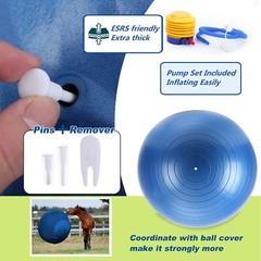 Herding Ball for Horse, 40″ Anti-Burst Giant Soccer Ball Toy for Horses, Pump…